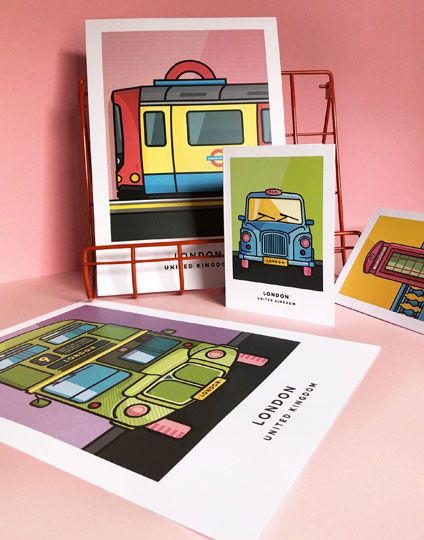The Colourful London of Chin Chin Prints
